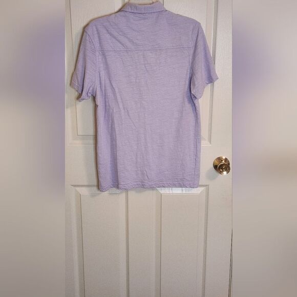 INC International Concept M Lavender ShrtSlv Pocket 100% Cotton  Polo Men Shirt - Picture 6 of 6